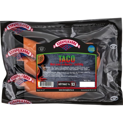 Kryddkorv Taco 240g Korvpojkarna