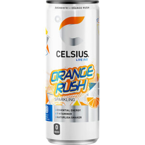 Energidryck Orange Rush 35.5cl Celsius