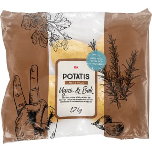 Potatis Ugns-och bak 1,2kg Klass 1 ICA