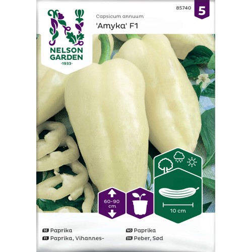 Fröer Paprika Vit 1st Nelson Garden