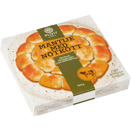 Mantije paj med nötkött 500g Plivit