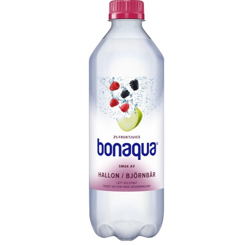 Vatten Kolsyrad Hallon & björnbär 50cl Bonaqua silver