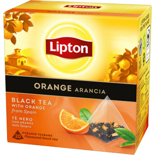 Te Svart Orange Pyramid 20p Lipton