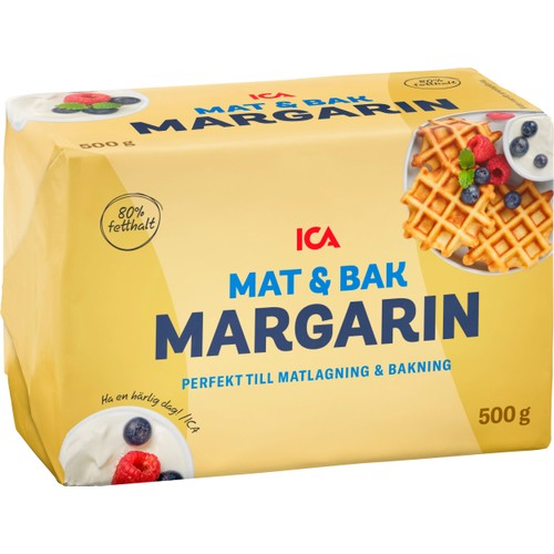 Mat & Bakmargarin 80% 500g ICA