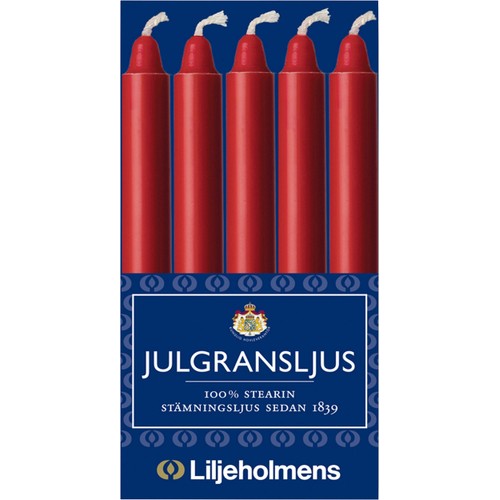 Julgransljus Röd 20-p Liljeholmens