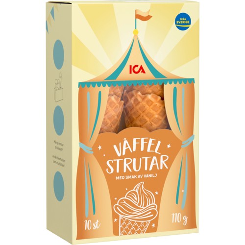 Våffelstrutar 10st 110g ICA