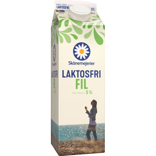 Filmjölk Laktosfri 3% 1l Skånemejerier