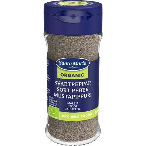 Svartpeppar Ekologisk 33g Santa Maria