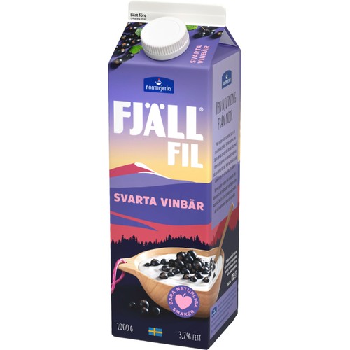 Filmjölk Svarta Vinbär 3,7% 1000g Fjällfil®