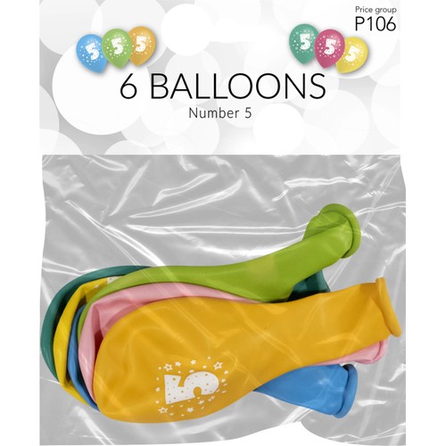 Ballonger 5 6p Happy Party