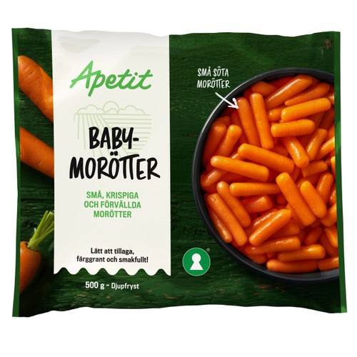 Baby morötter 500g Apetit