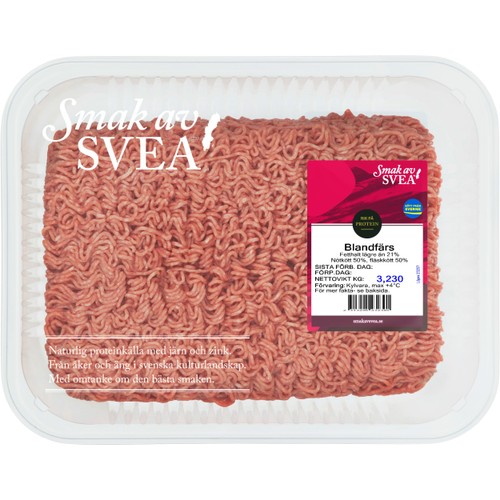 Blandfärs 50/50 ca 1,6kg Smak Av Svea