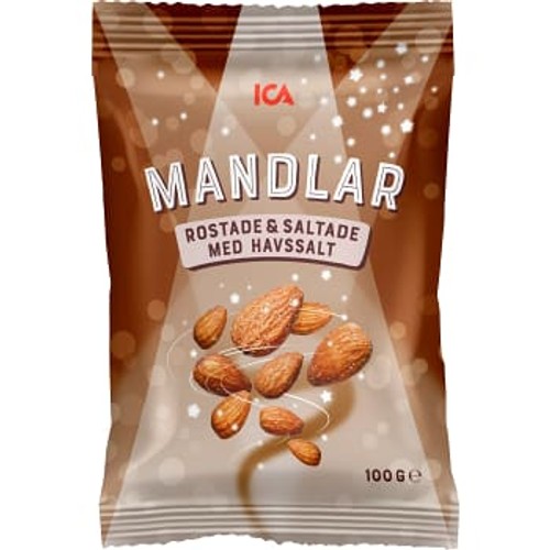 Mandlar Rostade & saltade 100g ICA
