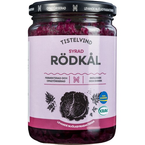 Rödkål Naturligt Syrad KRAV 350g Tistelvind