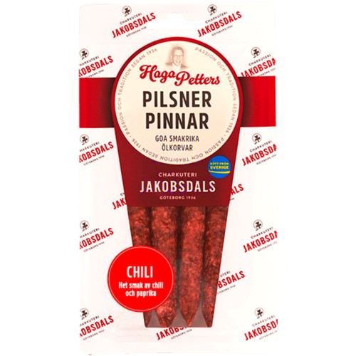 Pilsnerpinnar Chili 80g Jakobsdals