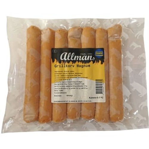 Grillkorv Magnum 500g Allmans