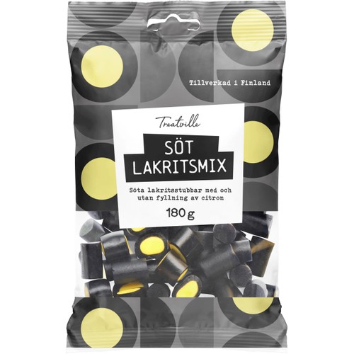 Söt Lakritsmix 180g Treatville