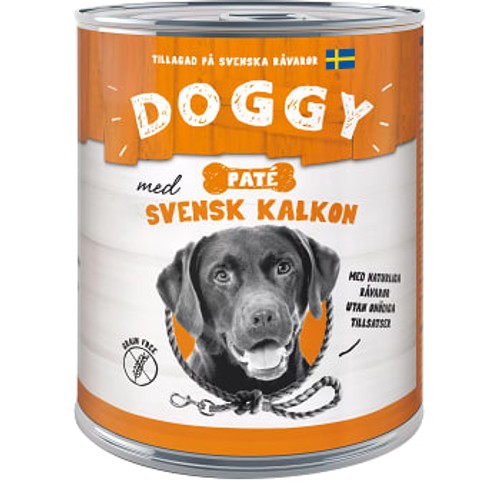 Hundmat Våt Kalkon 800g Doggy