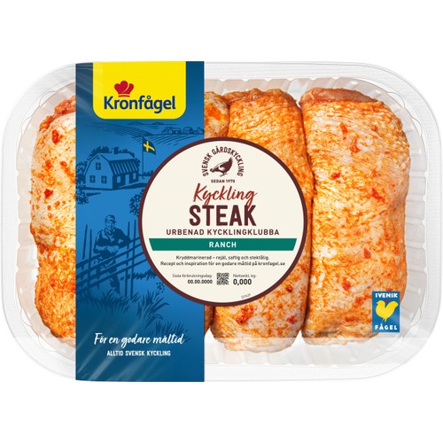 KycklingSteak Färsk Ranch ca 850g Kronfågel