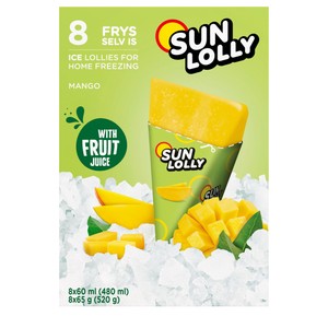 Isglass Mango Ej fryst 8-p 480ml Sun Lolly
