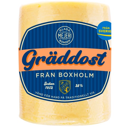 Gräddost 38%  500g Glada Bonden