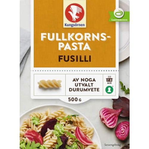 Fusilli Fullkorn 500g Kungsörnen