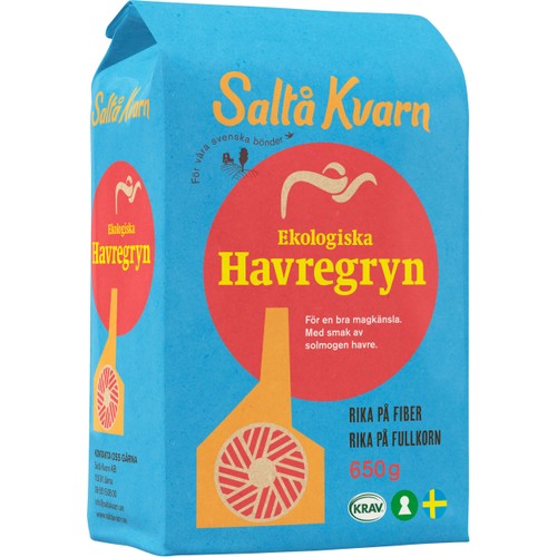 Havregryn Ekologiska 650g Saltå Kvarn