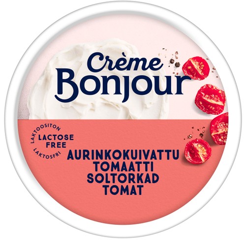 Färskost Soltorkad Tomat laktosfri 200g Creme Bonjour