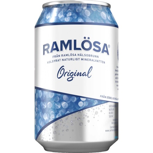 Vatten Kolsyrad Original 33cl Burk Ramlösa