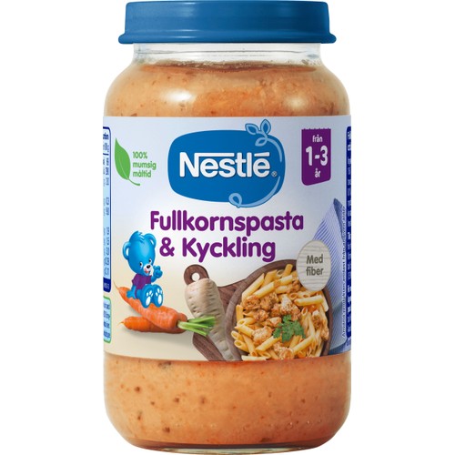 Barnmat Fullkornspasta & kyckling 1år 220g Nestle