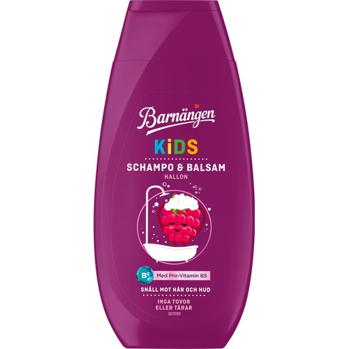Schampo&Balsam Kids Hallon 250ml Barnängen