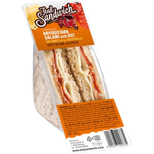 Sandwich Spicy Salami 130g Italsandwich