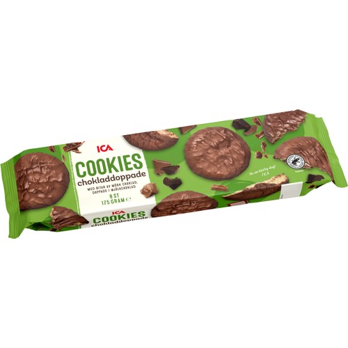 Cookies Chokladdoppade 175g  ICA
