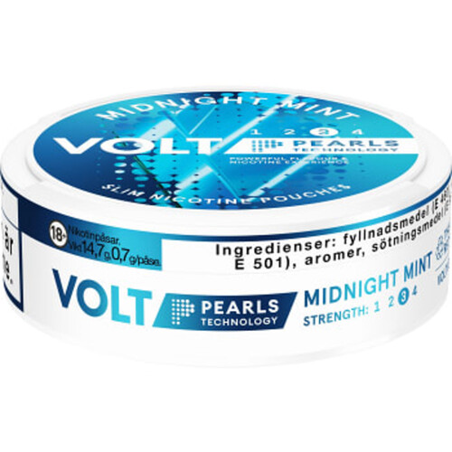 Nikotinpåse Pearls Midnight Mint S3 14,7g Volt