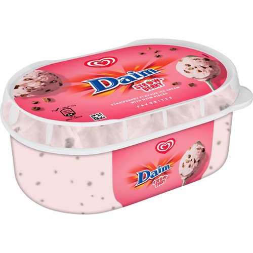 Glass Daim strawberry 825ml GB Glace