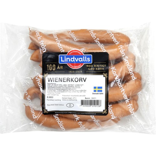 Wienerkorv 600g Lindvalls Chark