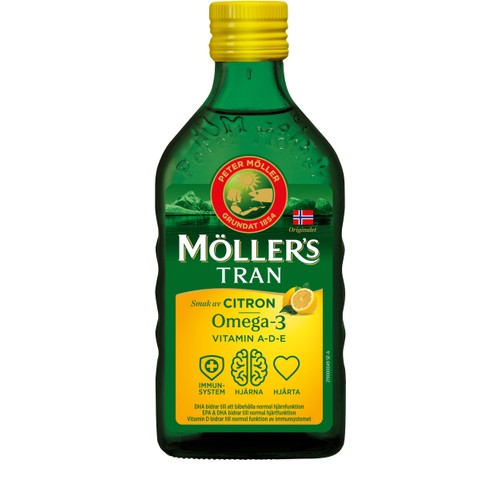 Tran Omega-3 Citron Kosttillskott 250ml Möllers