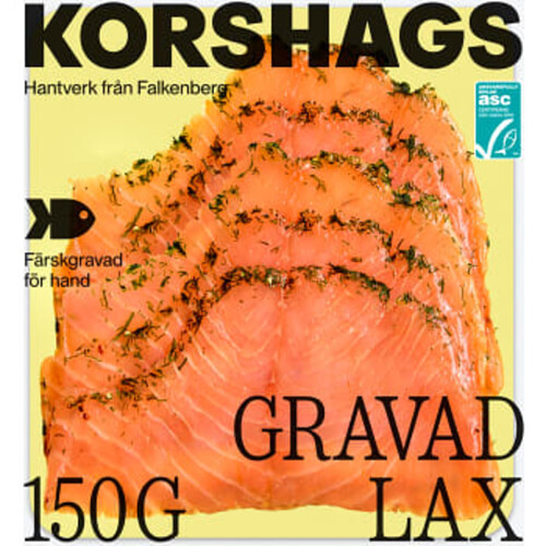 Laxfilé Gravad 150g Miljömärkt Korshags