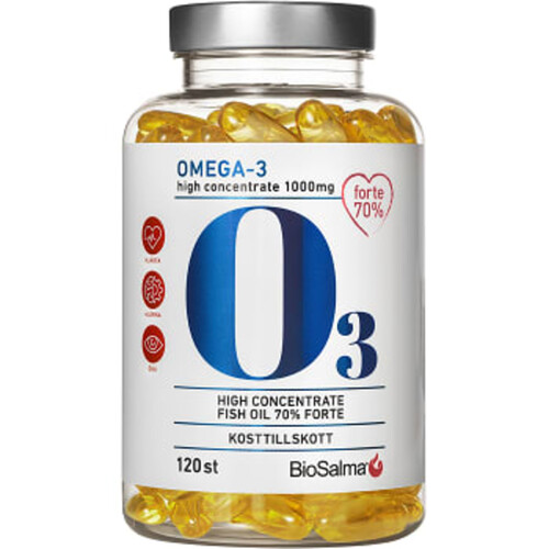 Omega 3 Forte 70% 1000mg 120-p BioSalma®