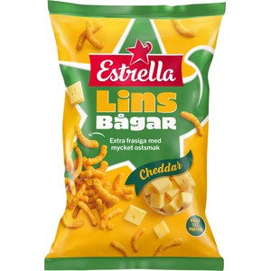 Linsbågar Cheddar 150g Estrella