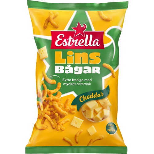 Linsbågar Cheddar 150g Estrella