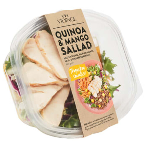 Sallad Quinoa & Mango med Kyckling 400g Vidinge