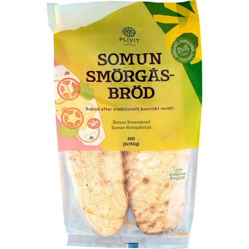Smörgåsbröd Somun 2x150gr 300g Plivit