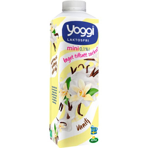 Yoghurt Mini Vanilj Laktosfri 0,1% 1000g Yoggi