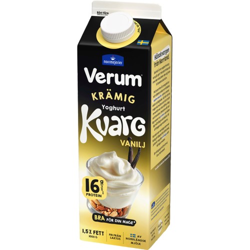 Yoghurtkvarg Vanilj 1,5% 1000g Verum