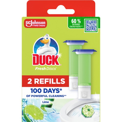 Toalettrengöring Fresh Discs Lime Refill 72ml Duck