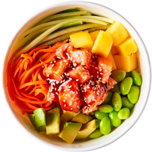 Sallad Asiatisk Lax 366g Sushi Daily