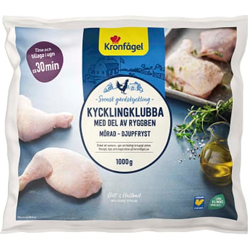 Kycklingklubba Fryst 1kg Kronfågel