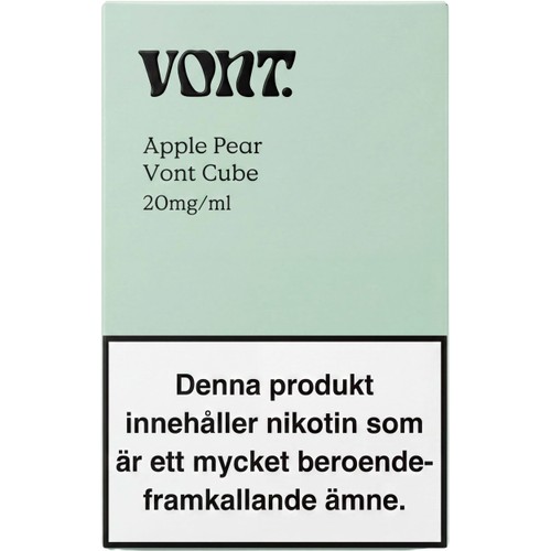 E-cigarett Engångs Apple Pear 20 mg/ml 2ml Vont Cube