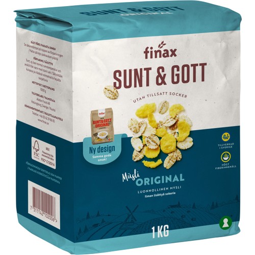 Sunt & gott Müsli Original 1kg Finax